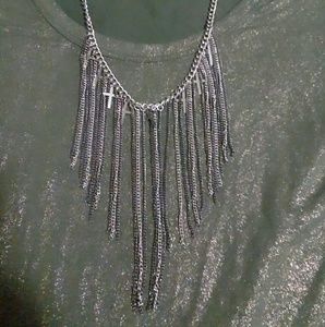💥 FRINGE CROSS NECKLACE
